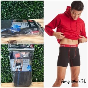 Hanes 3 Pack Tagless Boxer Briefs #61